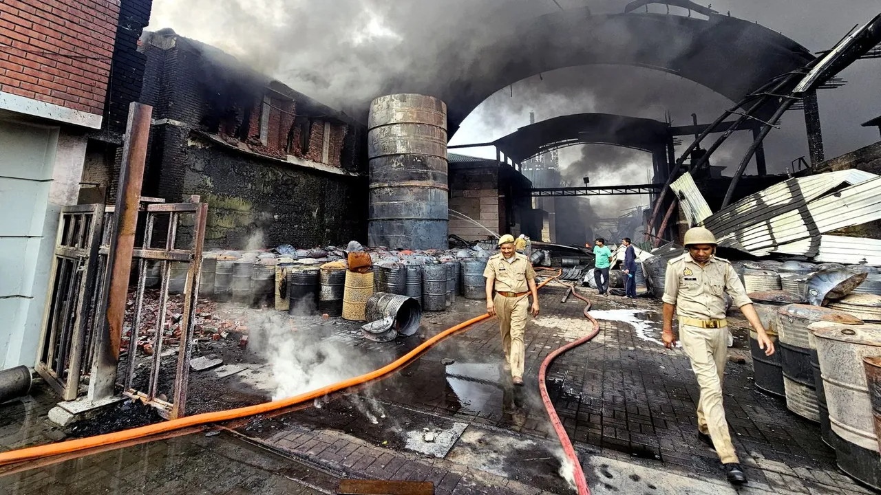 Budaun Fire