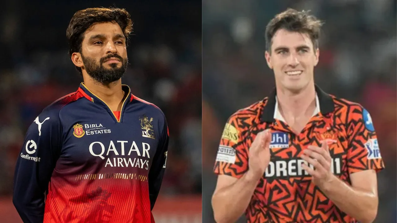 Rajat Patidar (L), Pat Cummins (R)