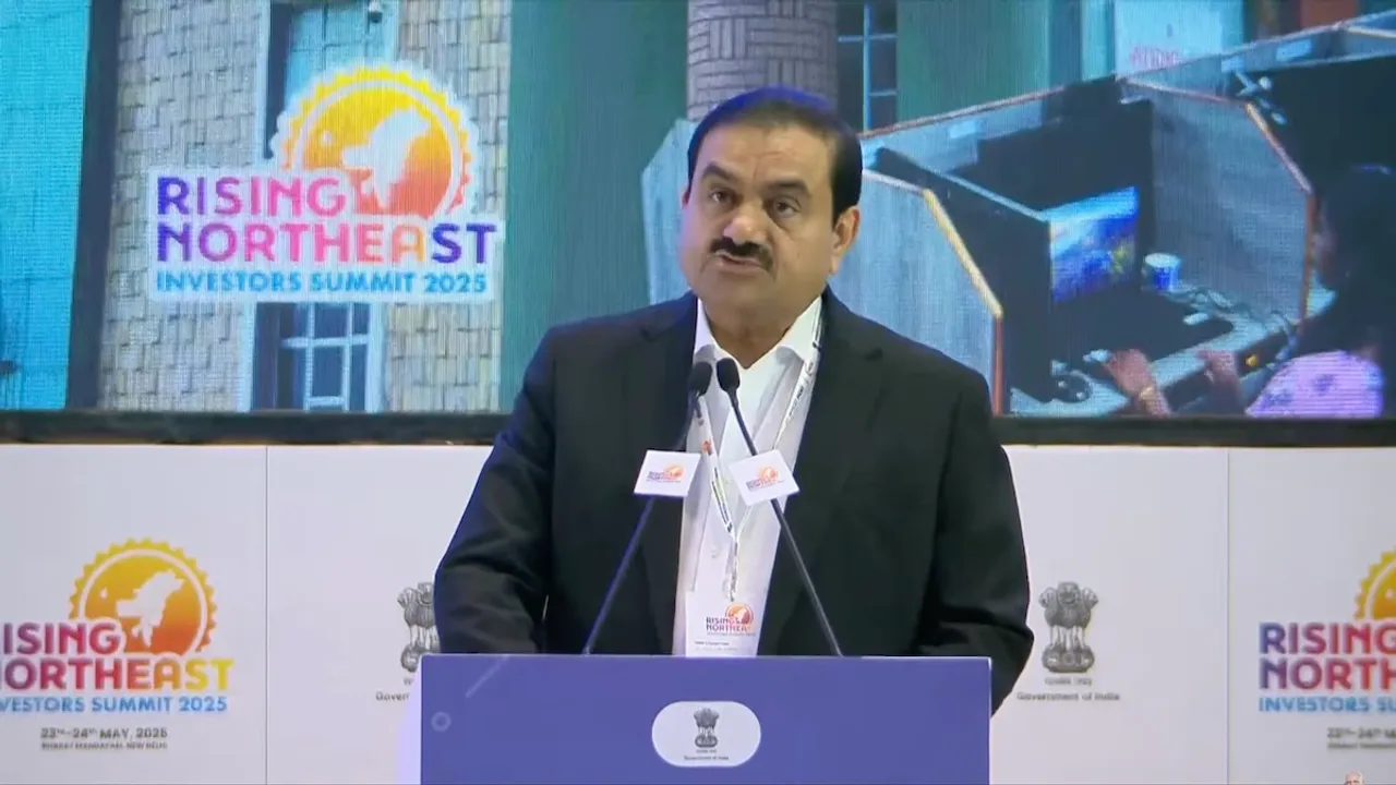 Gautam Adani speaks at the Rising Northeast event in Guwahati on Friday, May 23, 2025