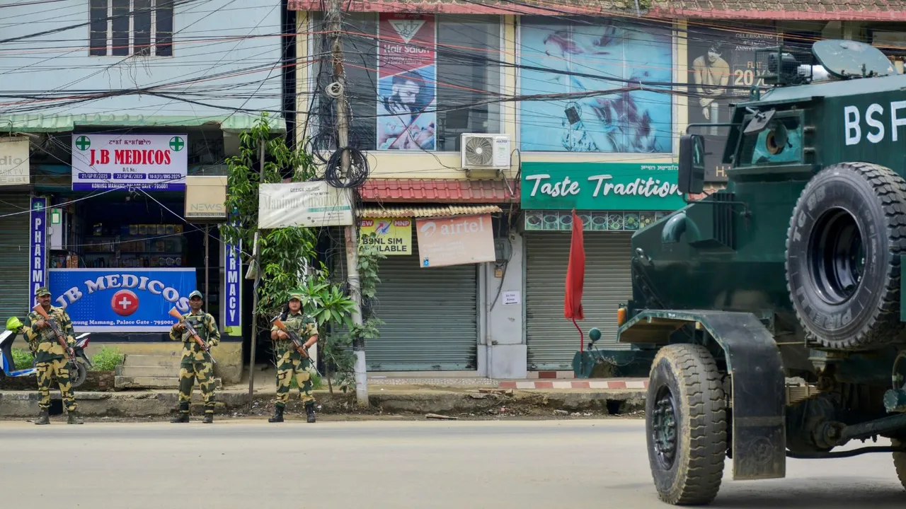 Imphal Manipur Bandh image