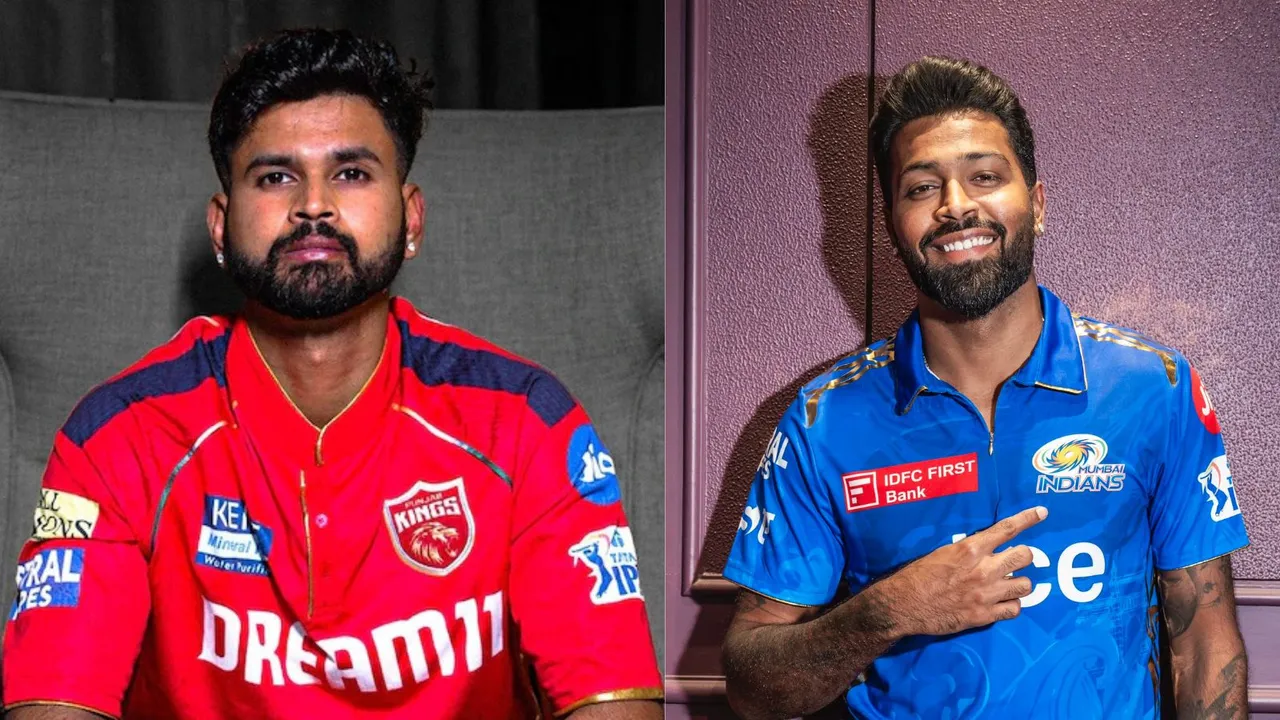 Shreyas Iyer (L), Hardik Pandya (R)