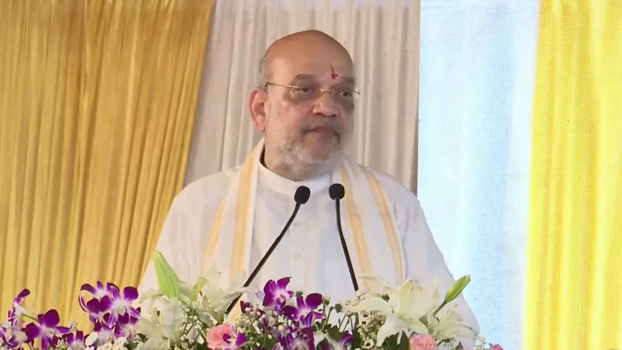 Amit Shah adressing rally