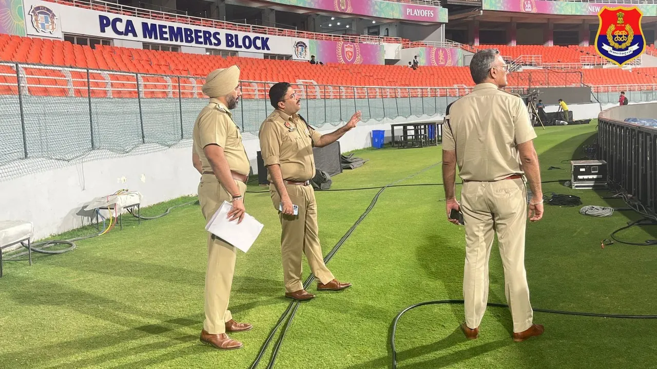 Mullanpur Security Punjab Police RCB vs GT