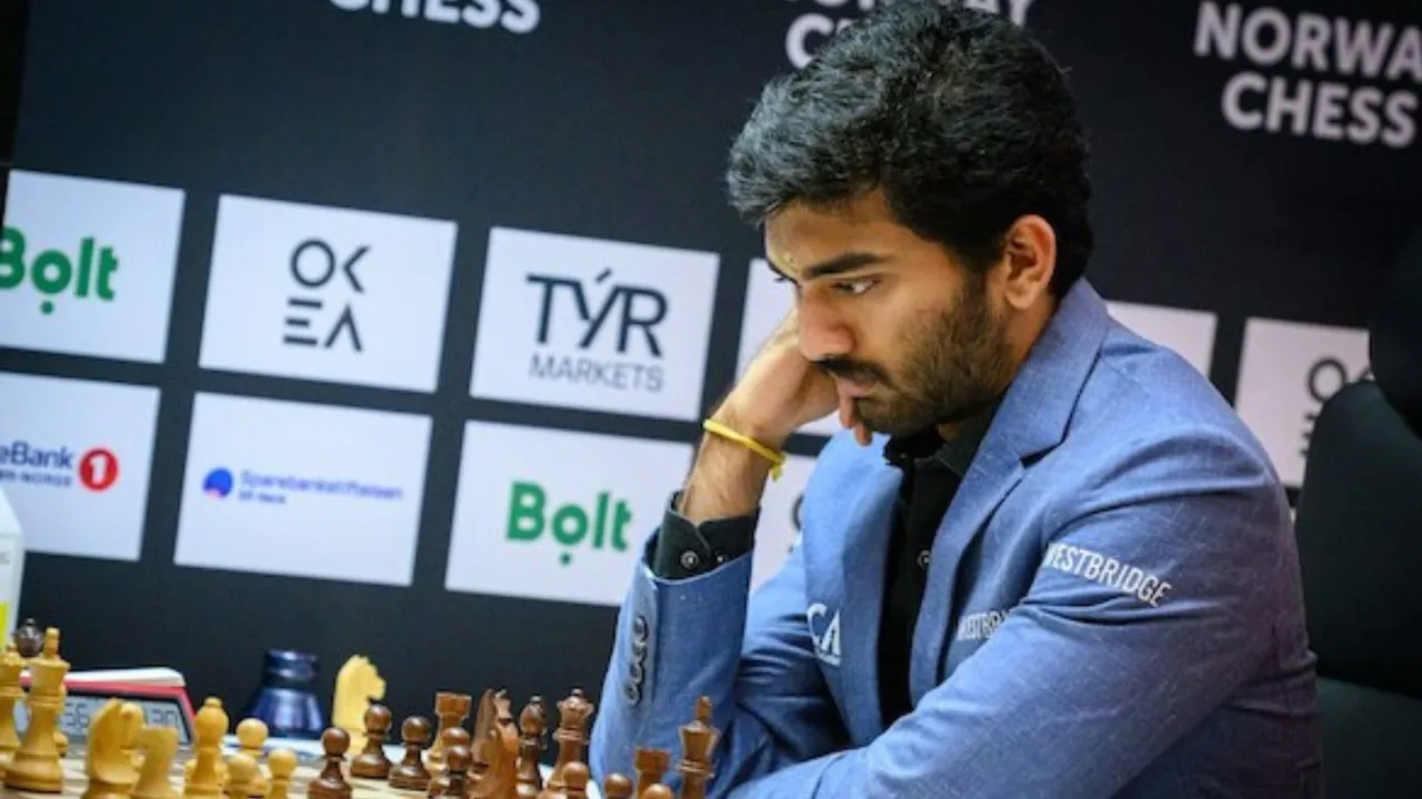 D Gukesh beats Nakamura