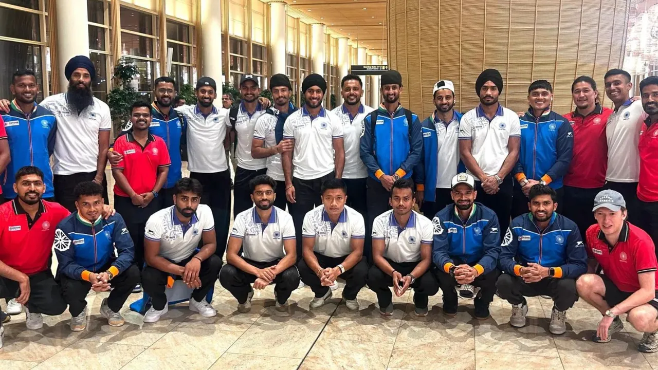 The Indian Men’s Hockey Team departs for the European Leg of FIH Hockey Pro League.
