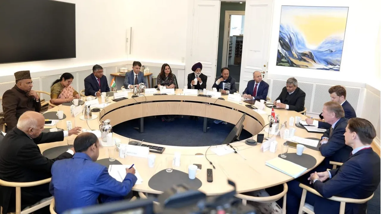 All-party delegation meets with Lars-Christian Brask, Deputy Speaker of the Danish Parliament.