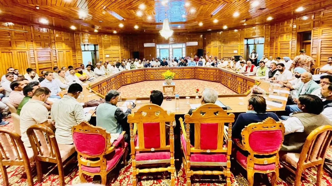 Vikramaditya Singh holds meeting to discuss the road ahead for the Raja Virbhadra Singh Foundation in Shimla on Sunday, June 1, 2025.