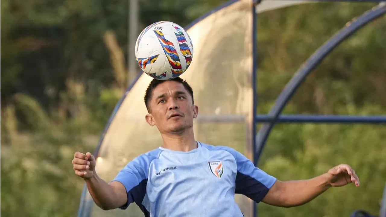 Sunil Chhetri India vs Thailand Indian Football