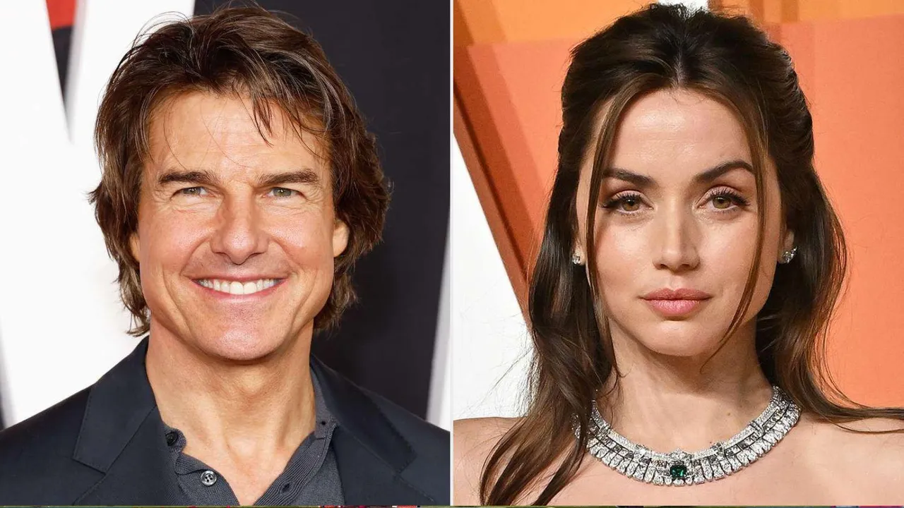 Tom Cruise (L), Ana de Armas (R)