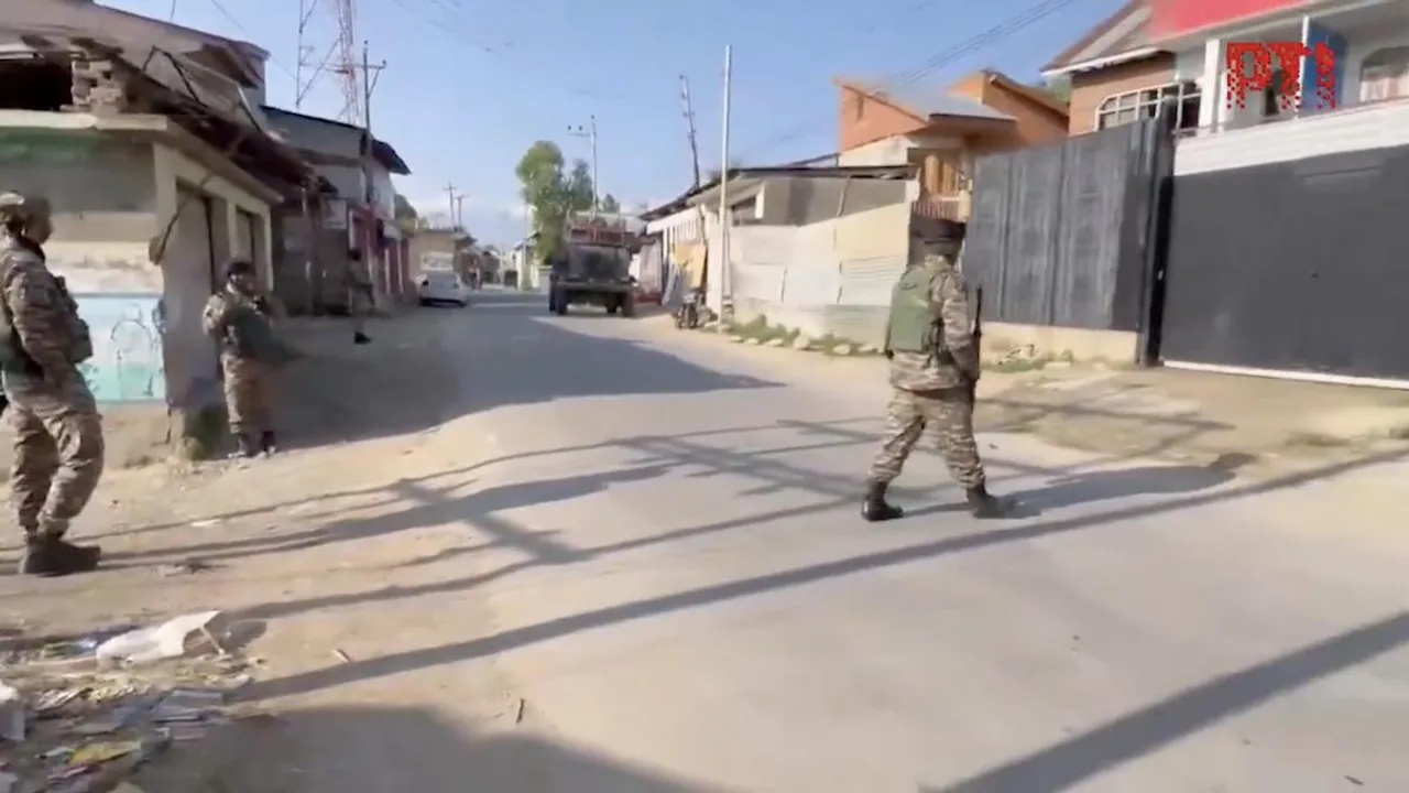 NIA conducts raid at multiple locations in Kulgam on Thursday, June 5, 2025.