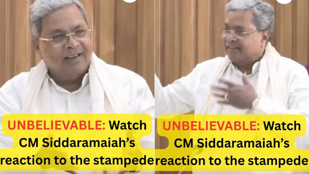 Siddaramaiah smiles on Chinnaswamy stadium stampede