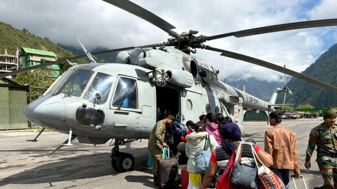 Sikkim Landslide Rescue Operations IAF