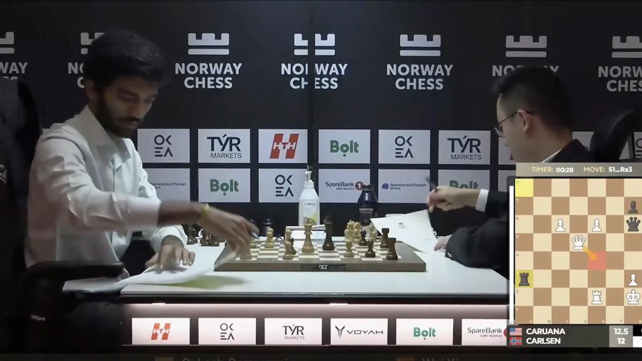 D Gukesh beats Wei Yi