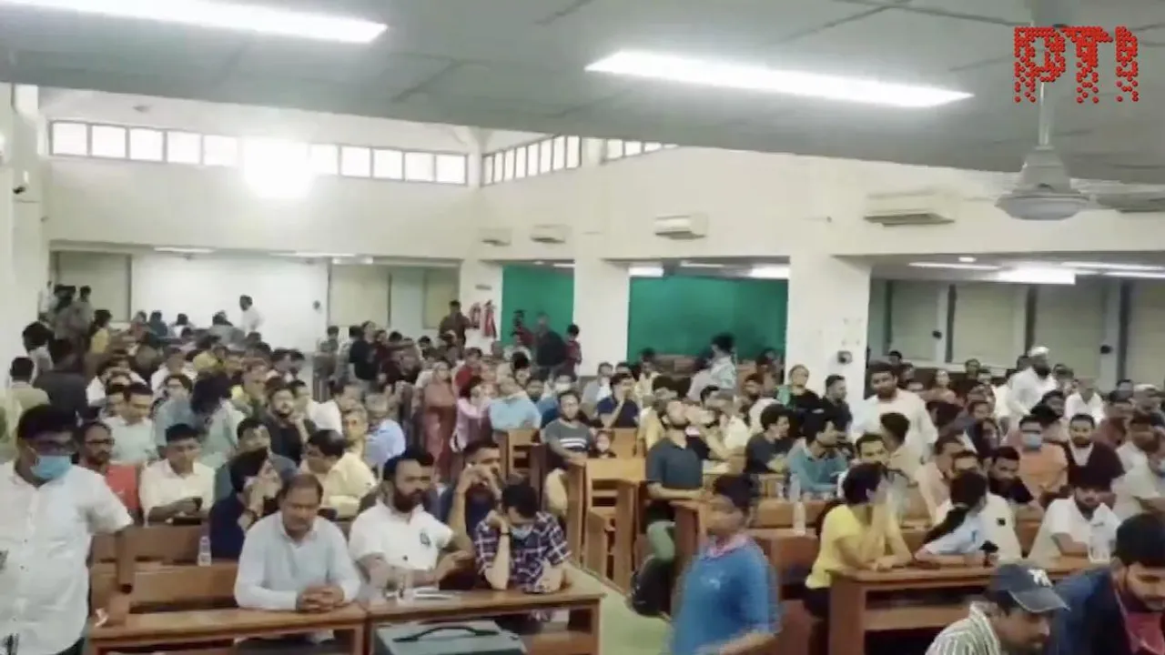 DNA samples of victims' family members being taken at BJ Medical College in Ahmedabad on Thursday, June 12, 2025.