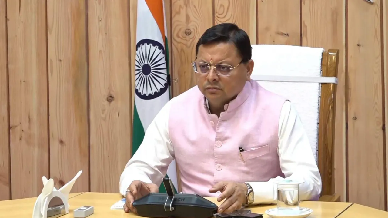 CM Pushkar Singh Dhami chairs a high-level meeting regarding the helicopter crash near the Kedarnath shrine, Sunday, June 15, 2025