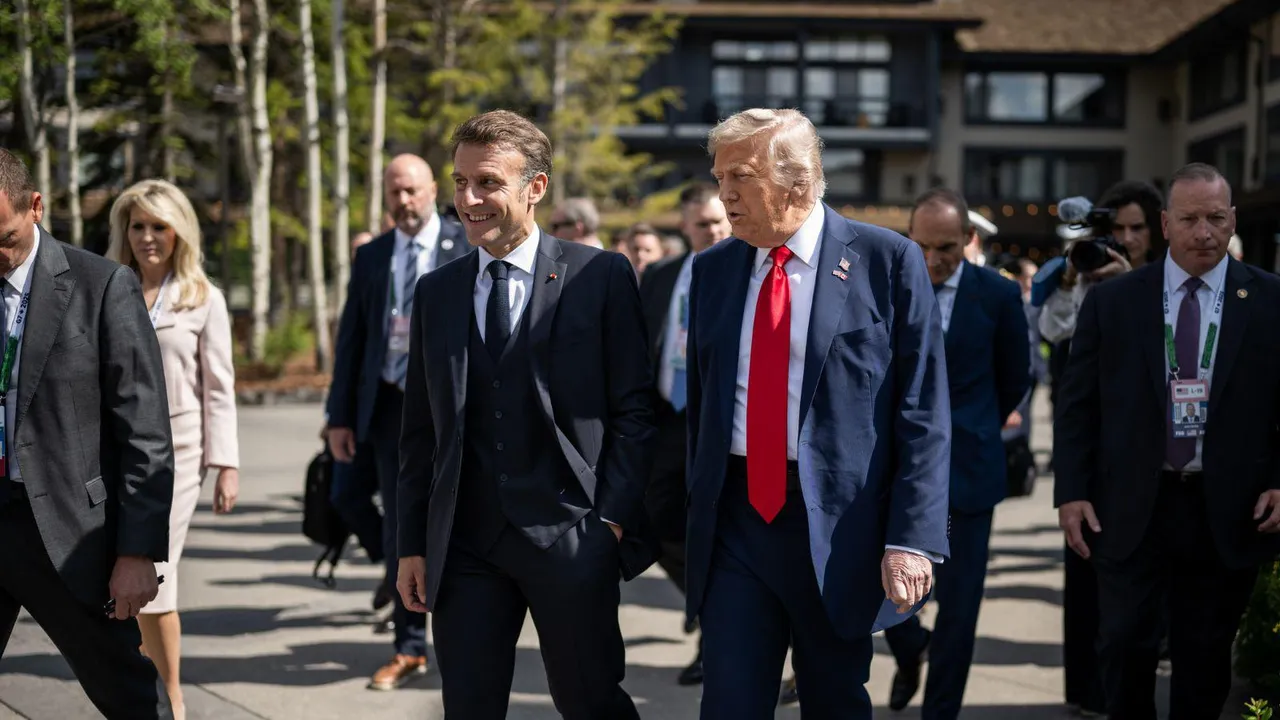 Donald Trump Emmanuel Macron G7 Summit