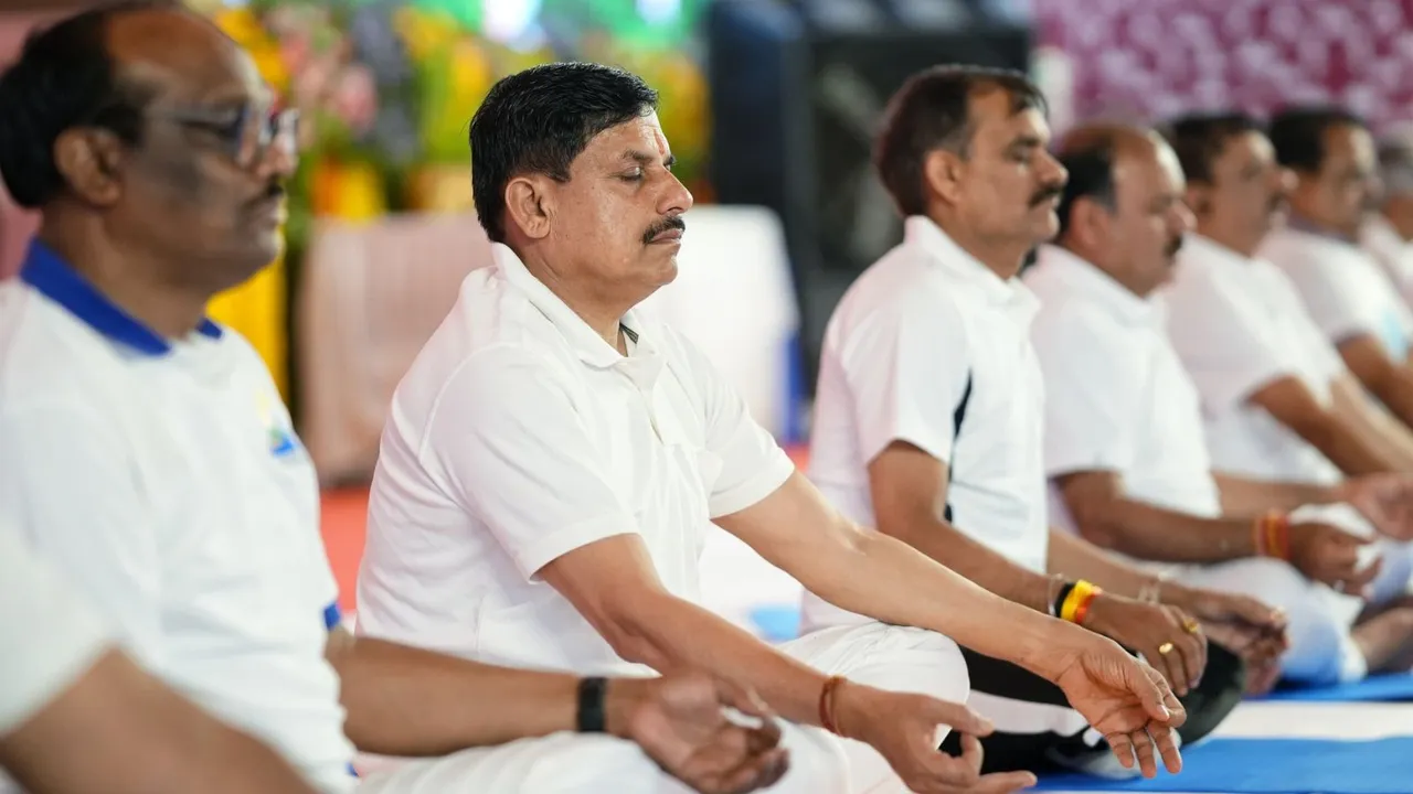 Mohan Yadav International Yoga Day
