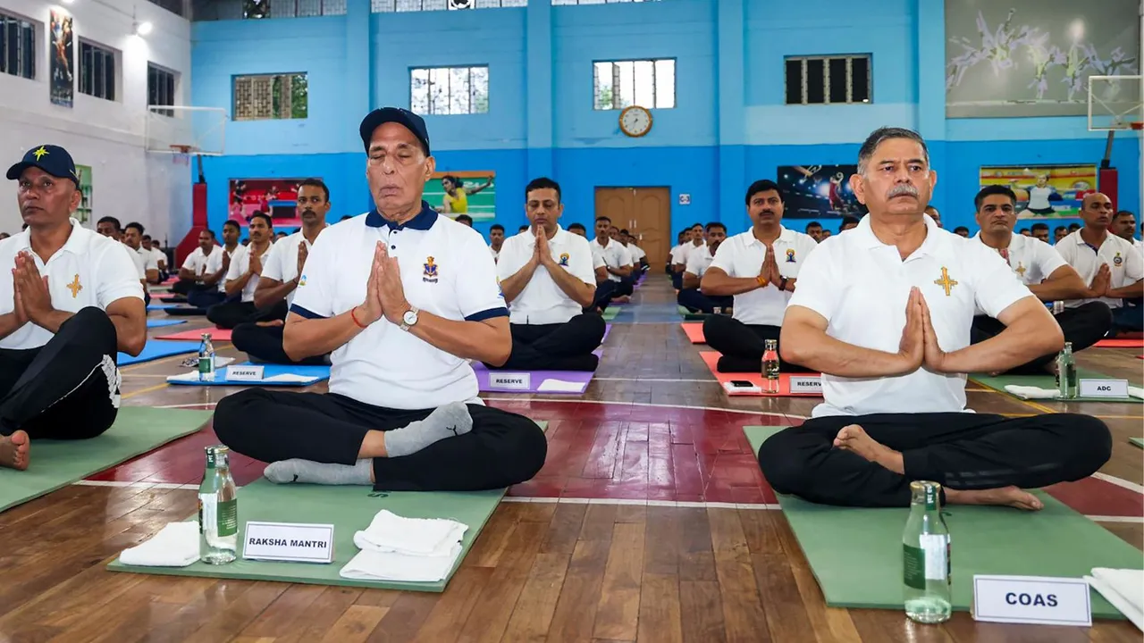 Rajnath Singh International Yoga Day 2025