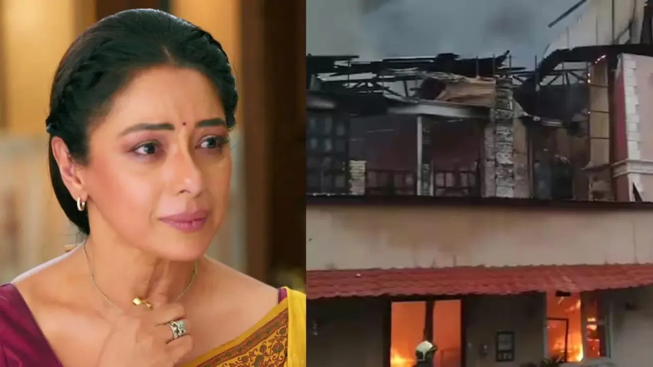 Anupamaa Set Fire
