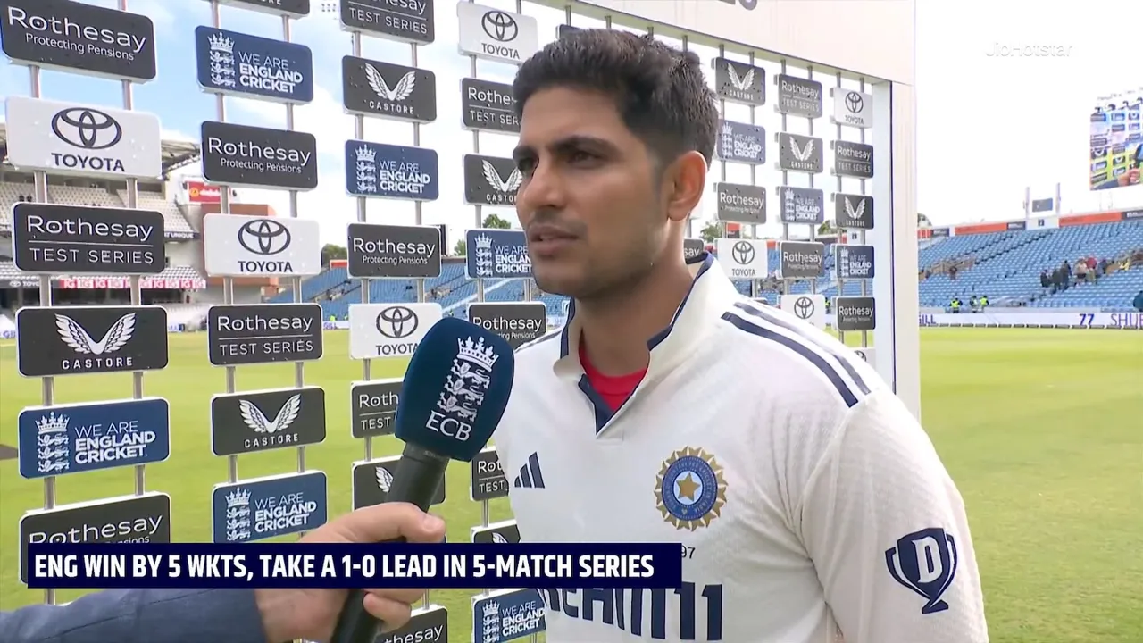 Shubman Gill, after losing first test against England, on Tuesday, June 24, 2025.