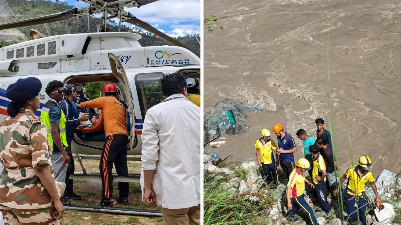Bus falls in Alaknanda River