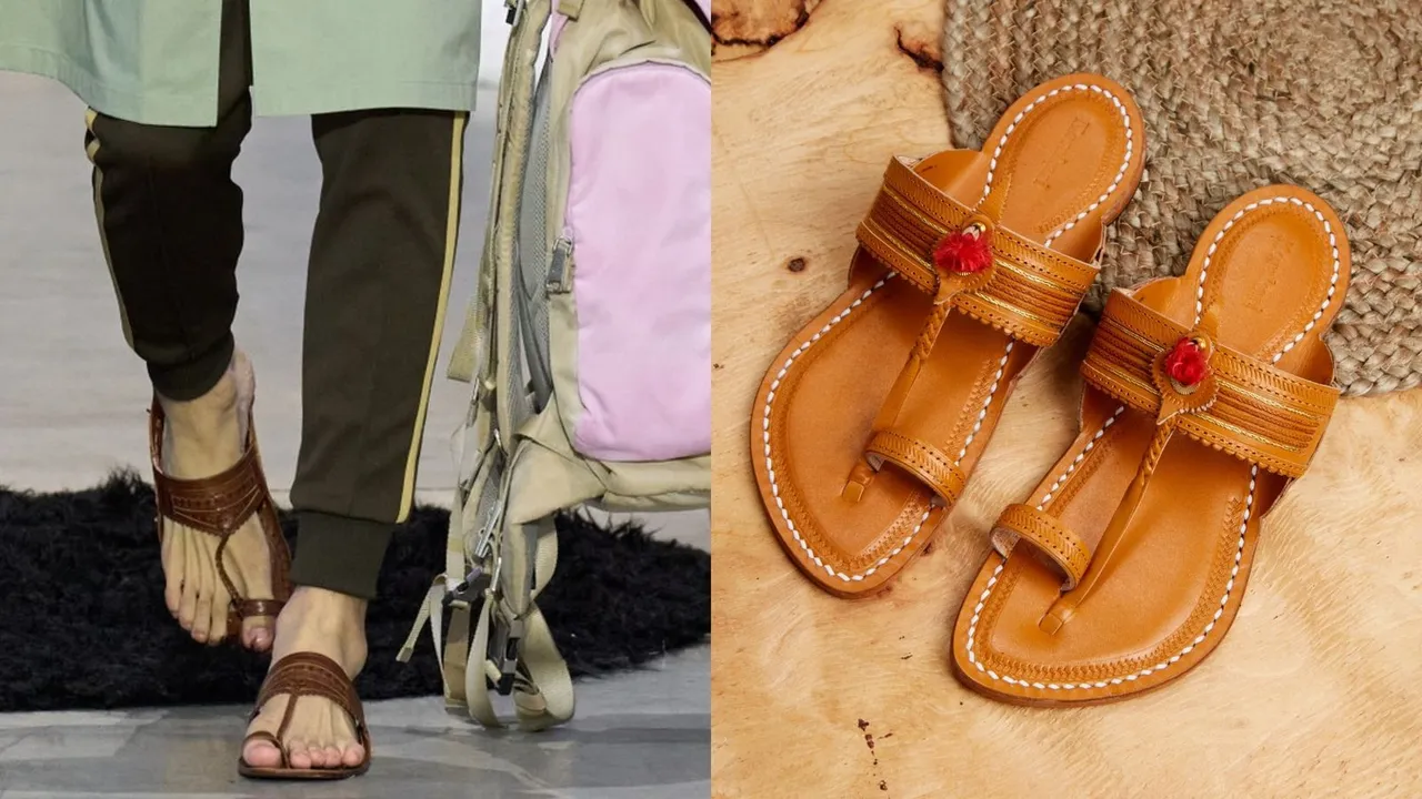 Prada Kolhapuri Chappals