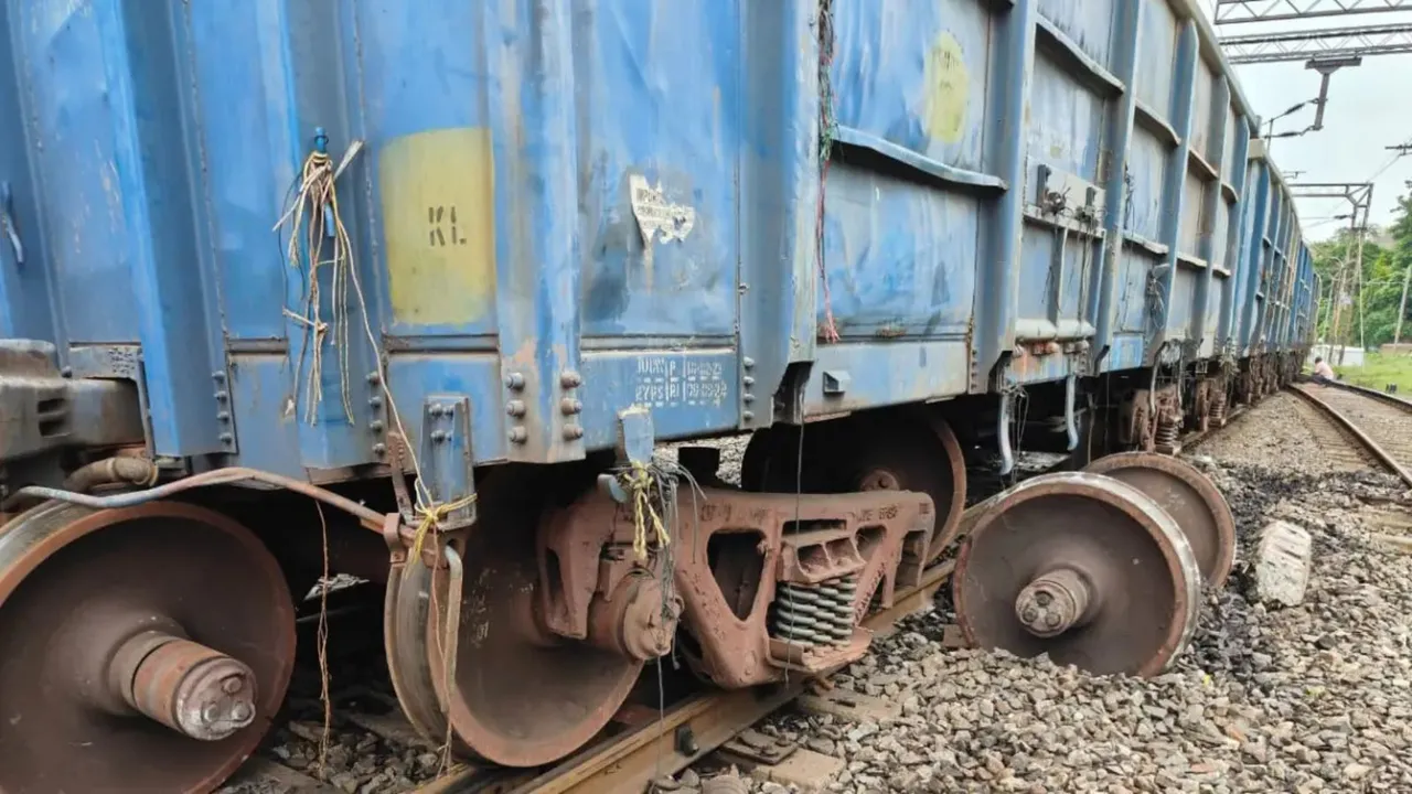 Goods train derail in Odisha