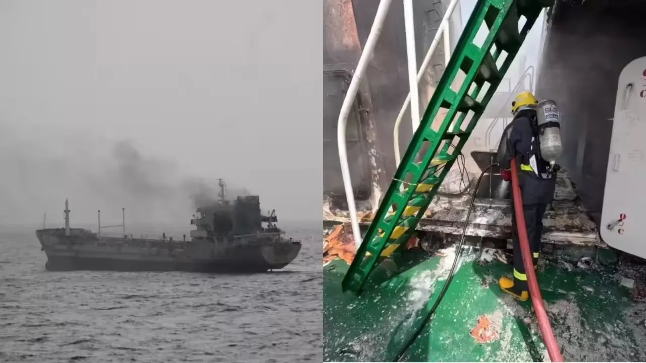 MT Yi Cheng 6 Fire Oman Ship