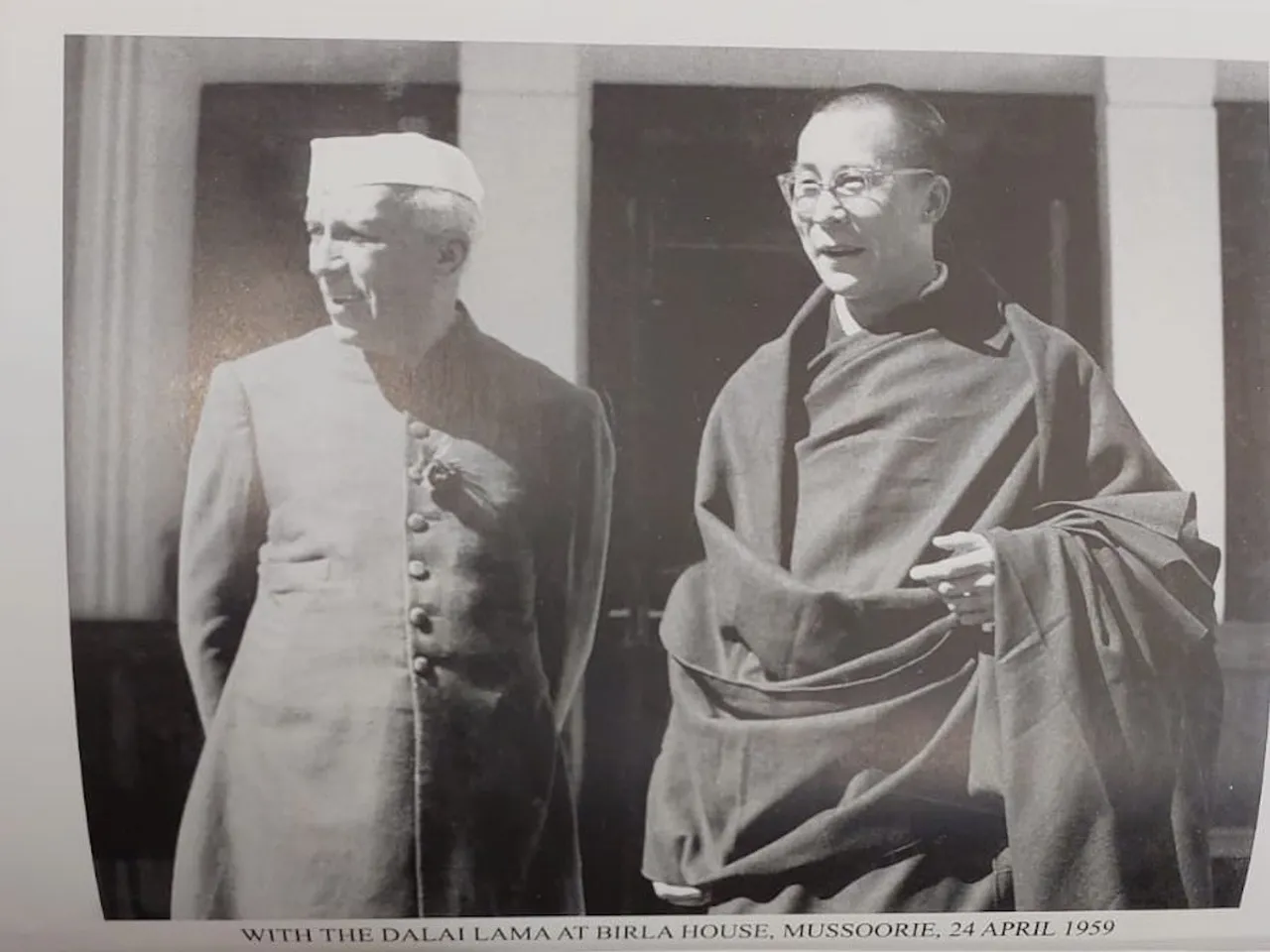 Pandit Jawaharlal Nehru with Dalai Lama in 1959