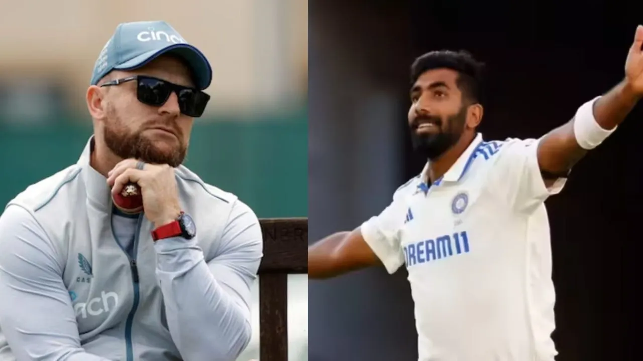 Brendon McCullum Jasprit Bumrah