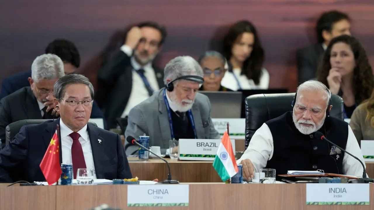 Li Qiang Narendra Modi India China BRICS Summit