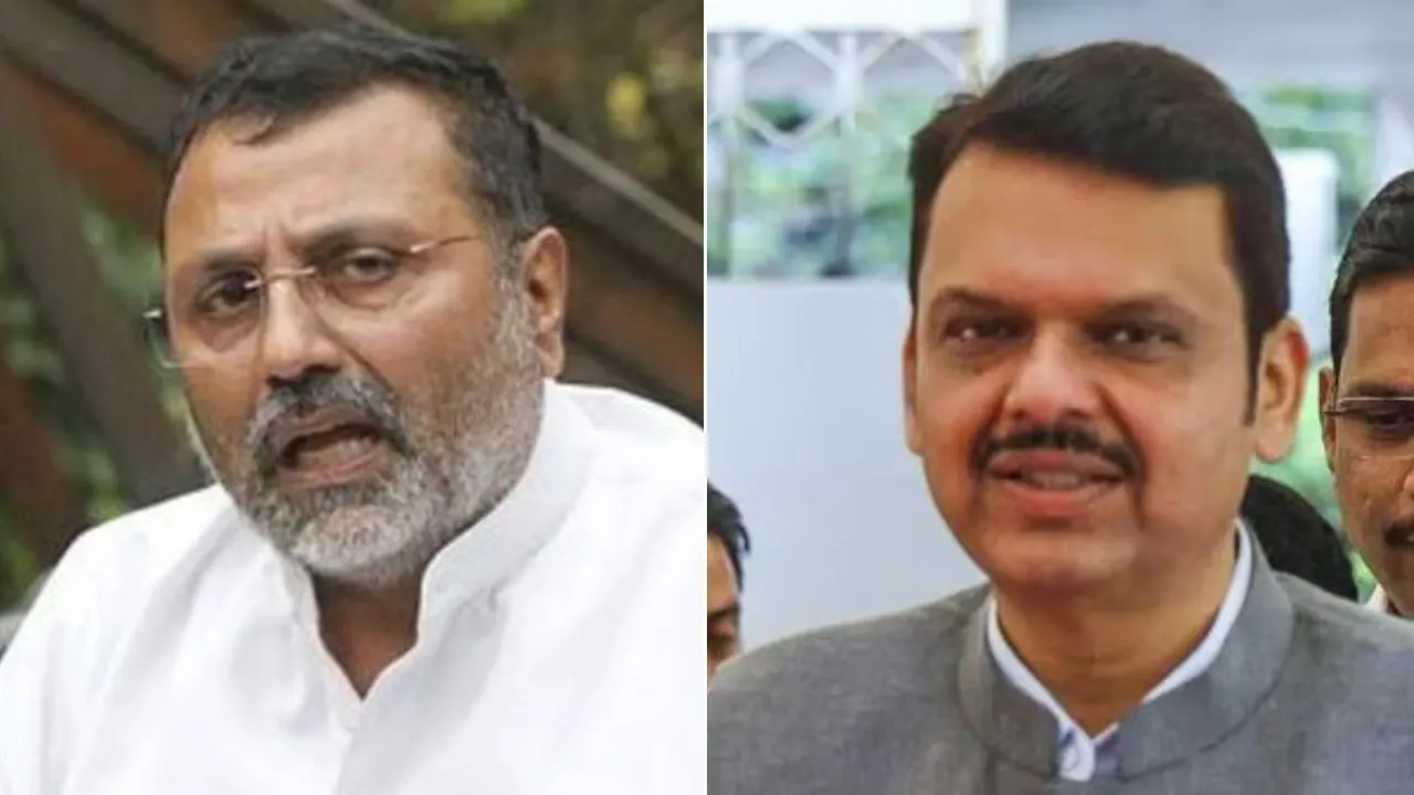 Nishikant Dubey and Devendra Fadnavis