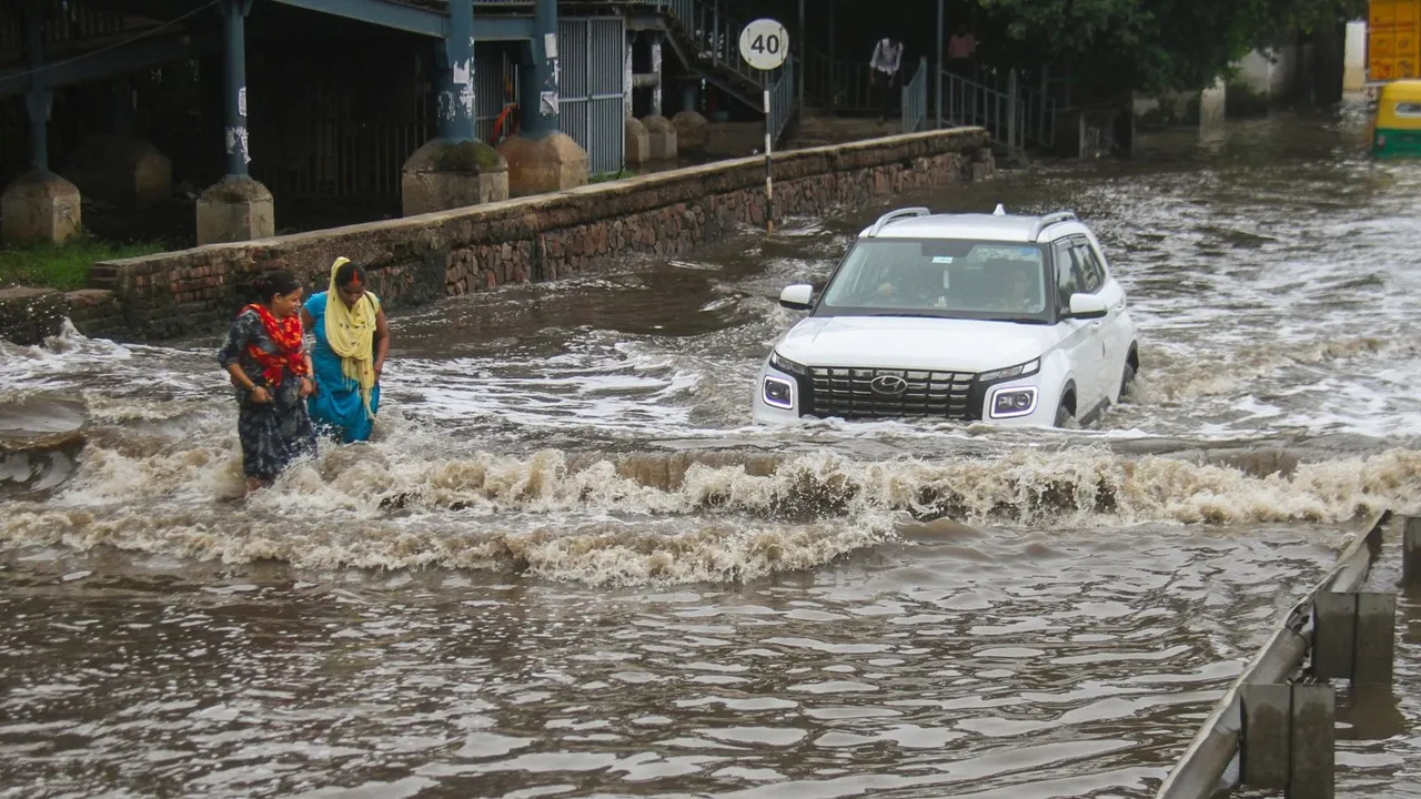 Gurugram Rains Gurugram Waterlogging
