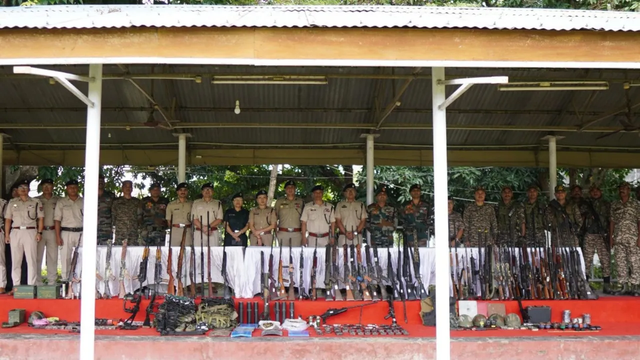 Manipur Police Arms Seizure