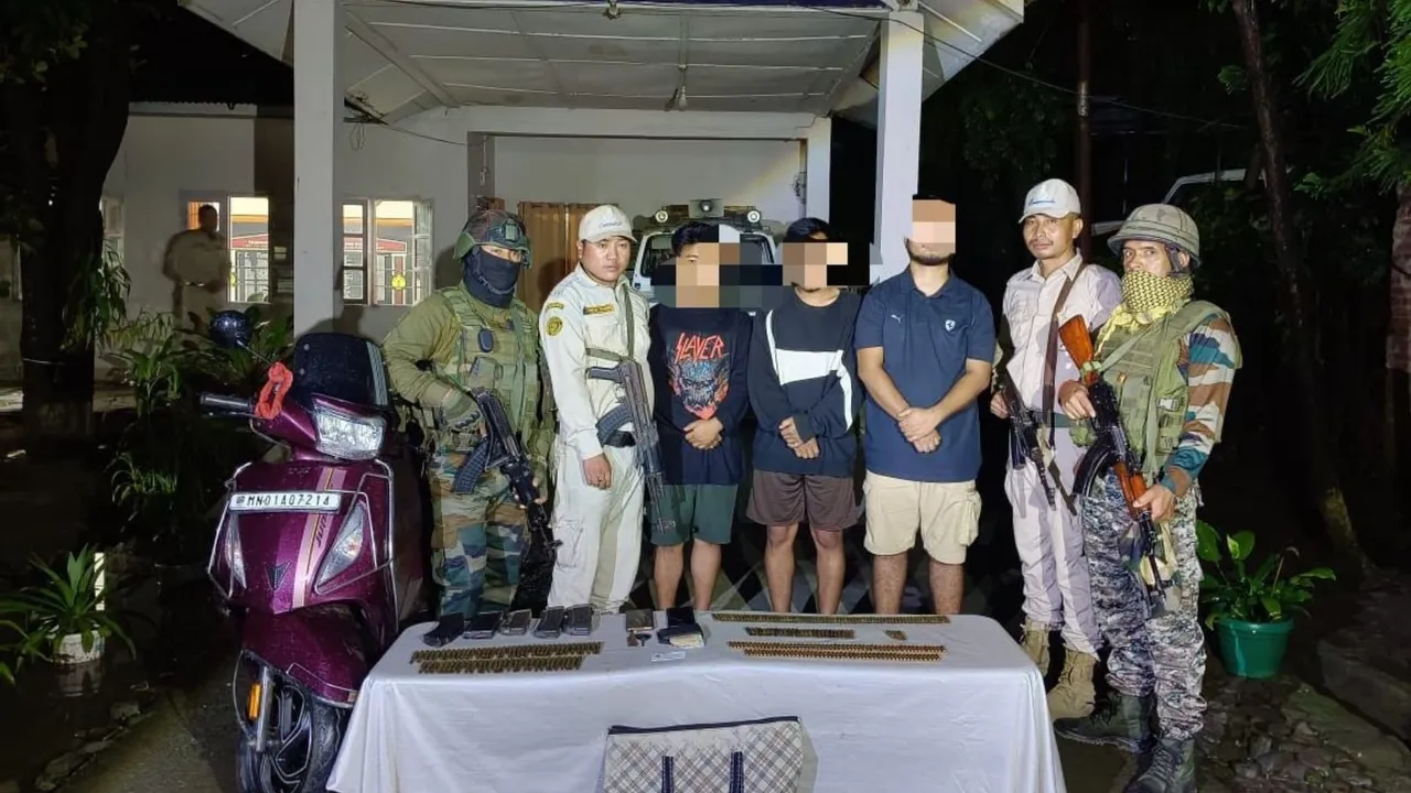 Manipur Police Militants Arrest Imphal