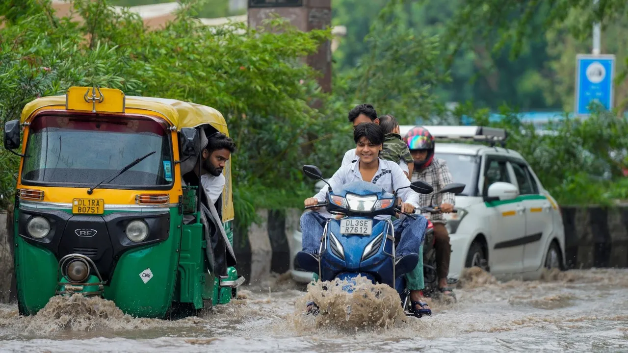 Delhi Rains Delhi Weather Waterlogging