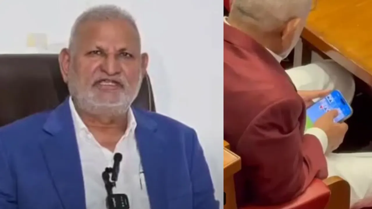 Manikrao Kokate Playing Rummy