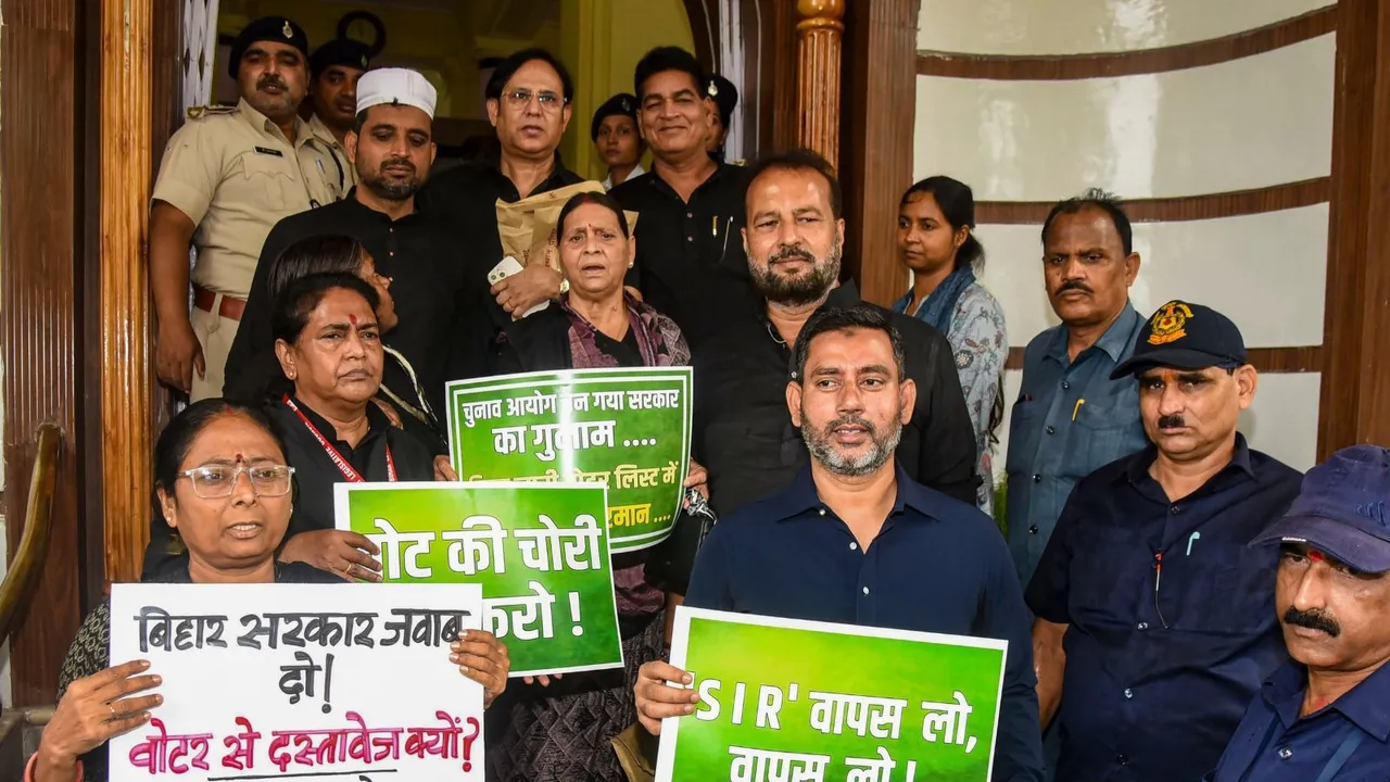 Rabri Devi SIR Protest