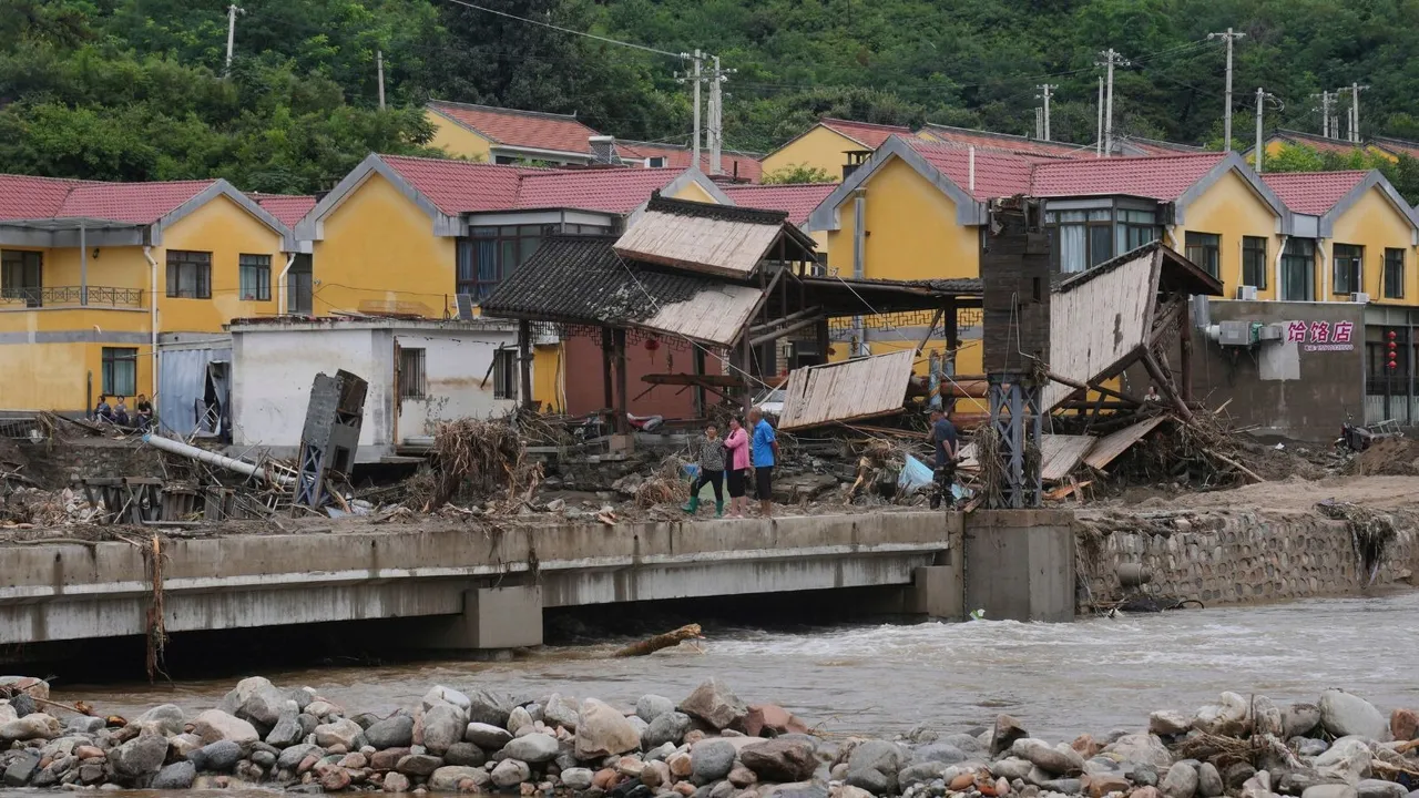 China Floods Miyun Beijing