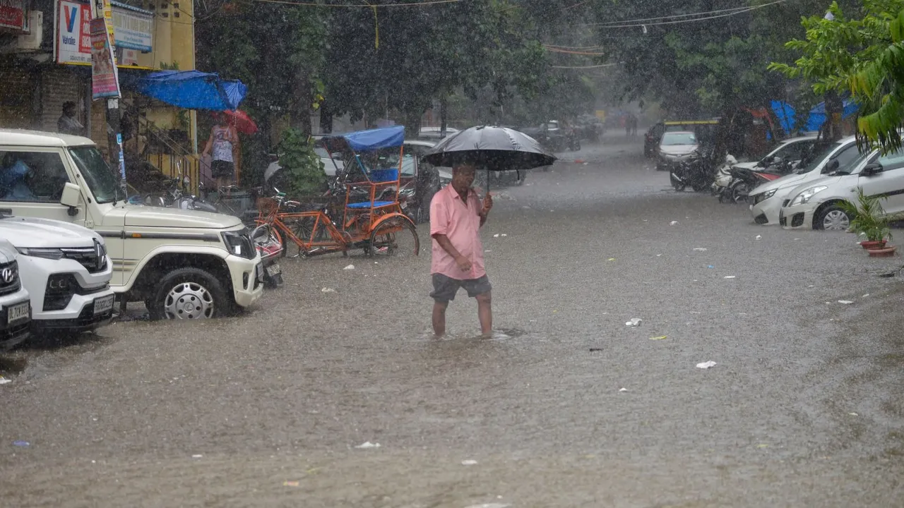 Delhi Rains Delhi Waterlogging Delhi Monsson