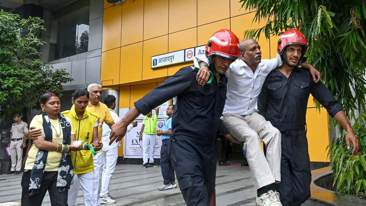 Disaster management Mock Drill in Delhi