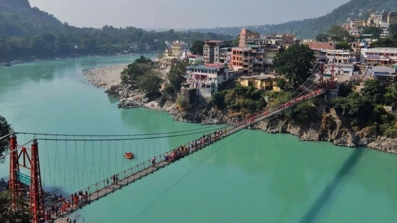 Ram Jhula bridge repair Rishikesh