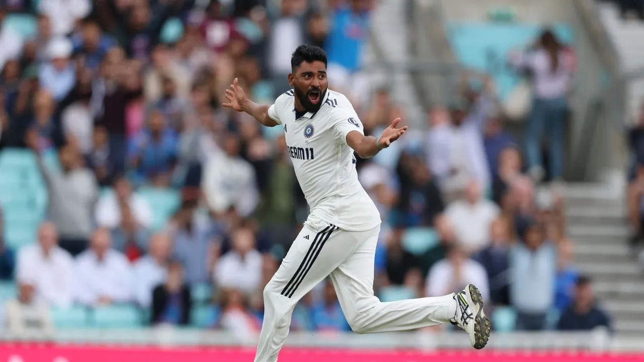 Mohammed Siraj India vs England Oval Test Indian Cricket