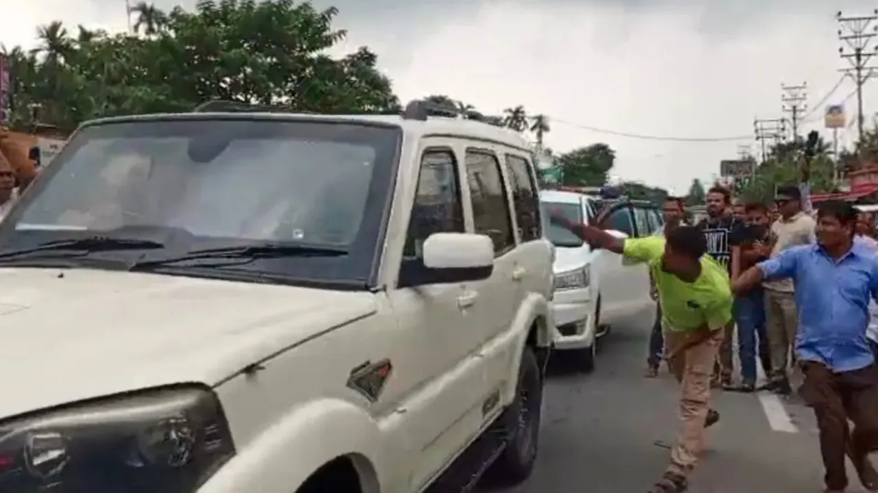 Suvendu Adhikari’s convoy attacked