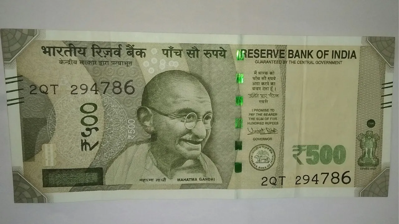 786 Currency Note 500 Currency Note Rupee Vs Dollar