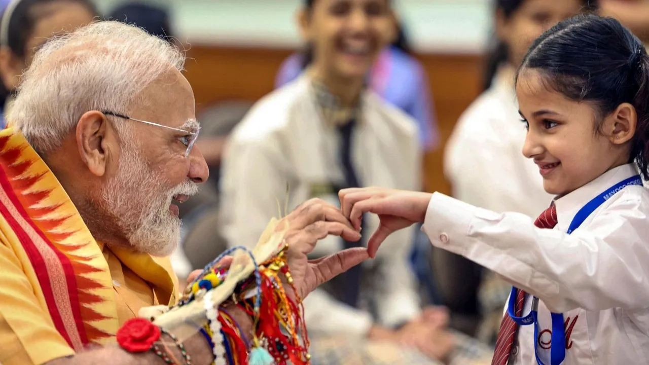 Narendra Modi Raksha Bandhan