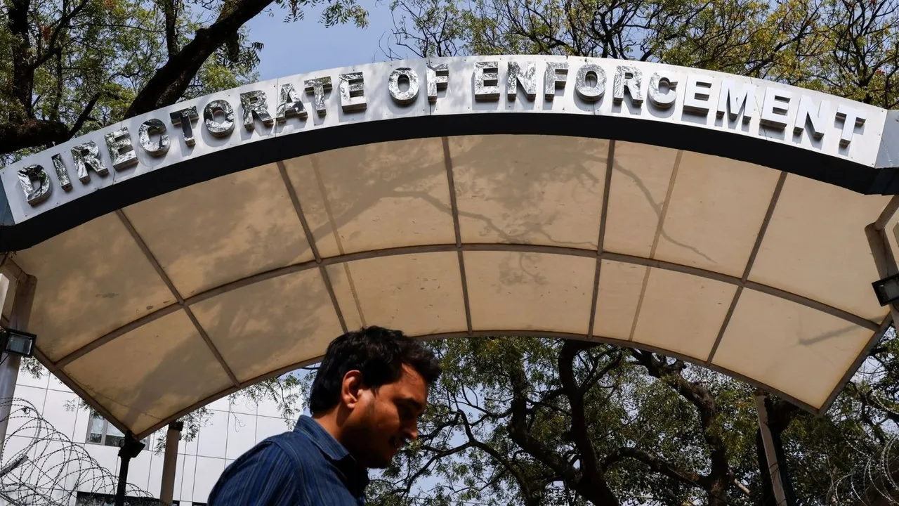 ED Raids image ED image Enforcement Directorate image Money Laundering PMLA
