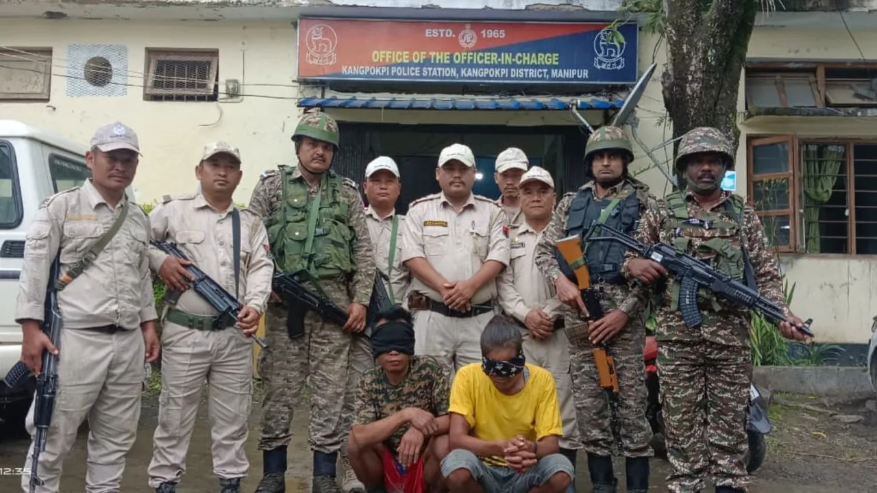 Manipur Police Militant Arrest Churachandpur