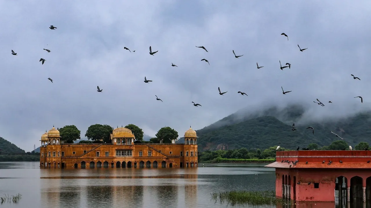 Jaipur Rains Jal Mahal Rajasthan Rains