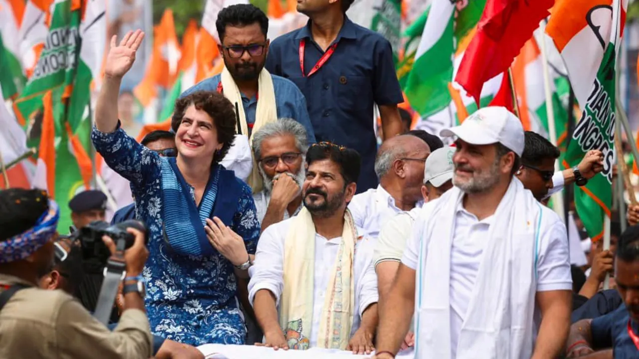 Priyanka Gandhi Revanth Reddy Rahul Gandhi